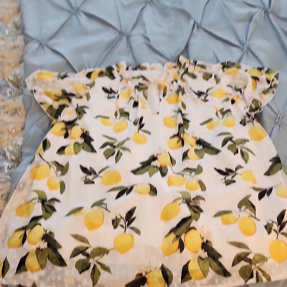Lemon Print Women's Blouse